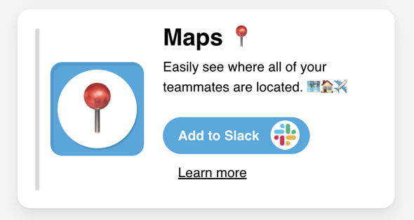 Maps add to Slack